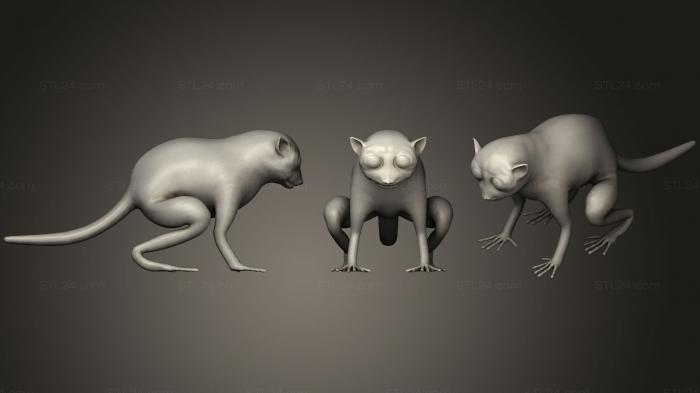 Animal figurines (Tarsier, STKJ_1537) 3D models for cnc
